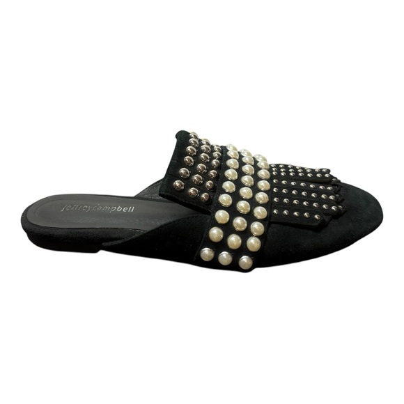 JEFFREY CAMPBELL Ravis Pearl Embellished Mules - Picture 3 of 7
